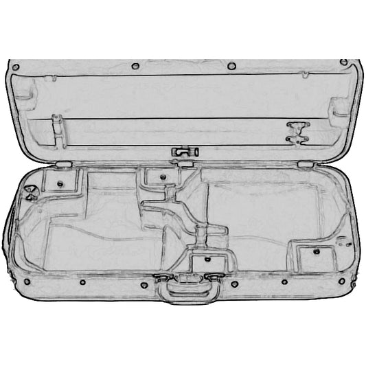 Bobelock 1015 Oblong Full-Suspension Case for Two Violins