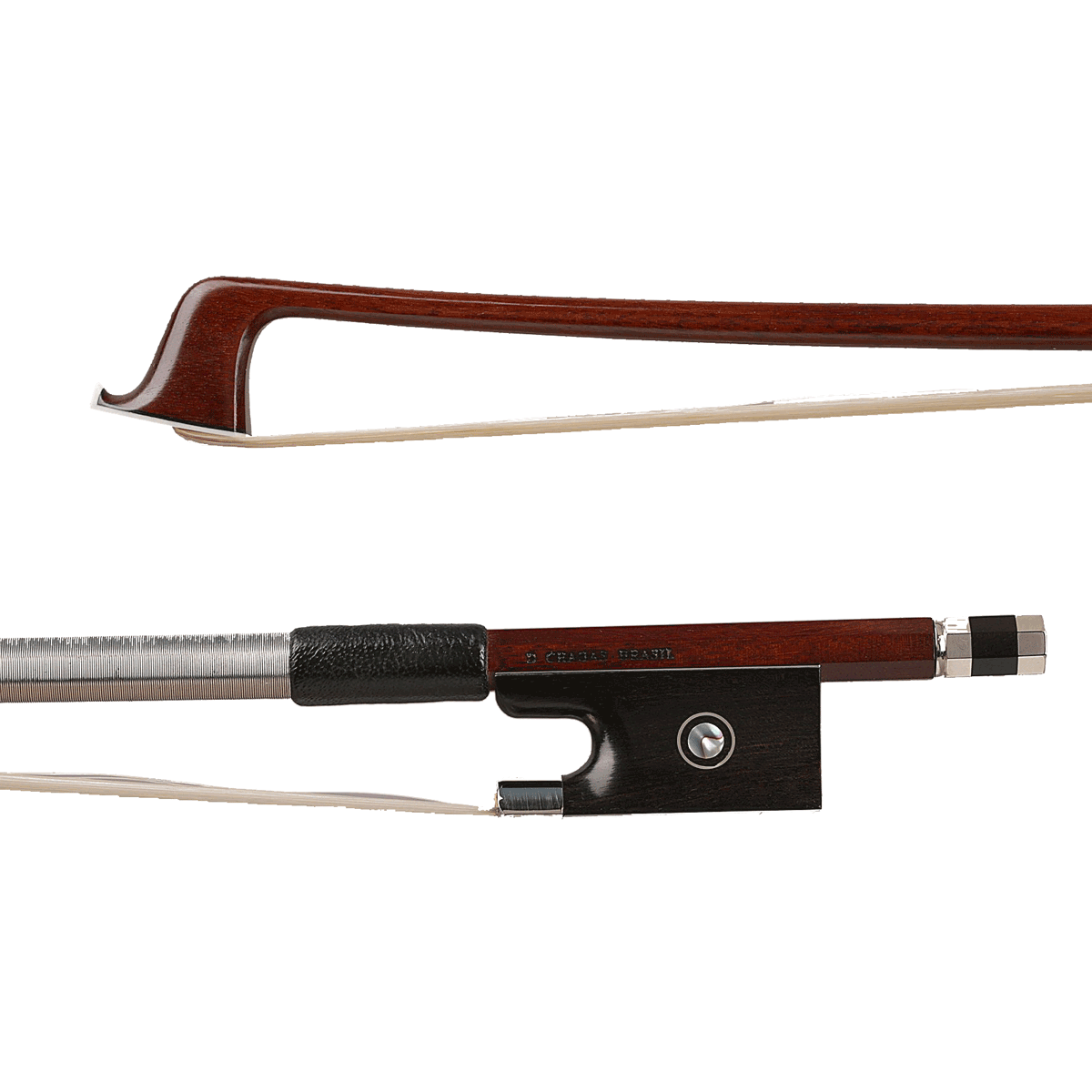 Arcos Brasil Pernambuco Violin Bow - Nickel