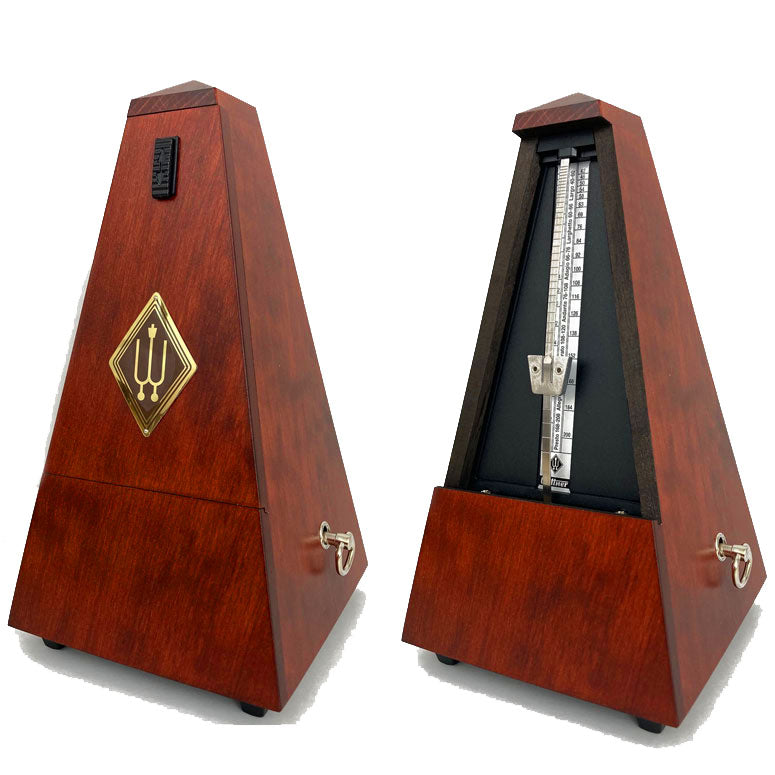 Wittner Maelzel Solid Wood Metronome - Mahogany - Matte Finish - No Bell - Model 801M