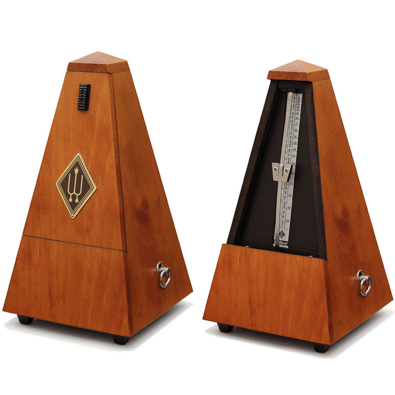Wittner Maelzel Solid Wood Metronome - Cherry - Matte Finish - No Bell - Model 801MK