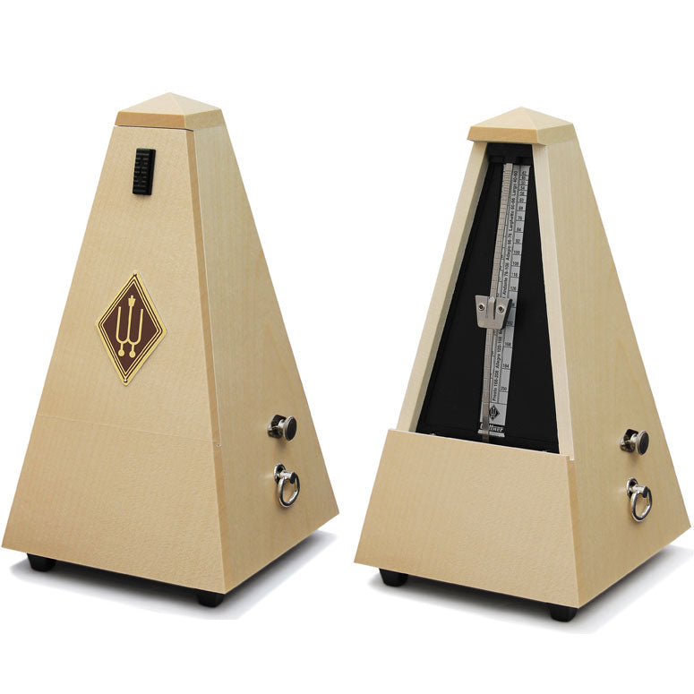 Wittner Maelzel Solid Wood Metronome - Genuine Maple - Matte Finish - With Bell - Model 817A