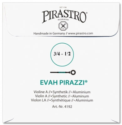 Evah Pirazzi Violin A String - 1/2-3/4 Size (Synthetic/Aluminum)