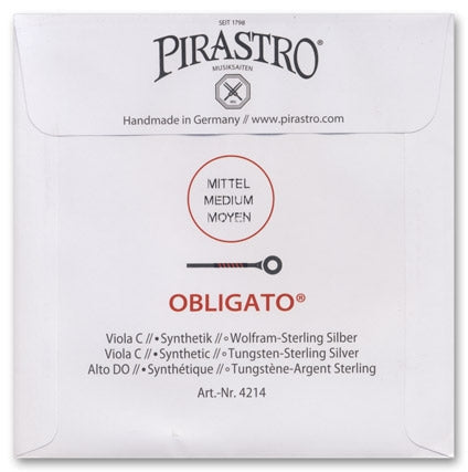 Obligato Viola C String - Medium Gauge (Synthetic/Tungsten-Silver)