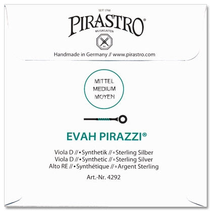 Evah Pirazzi Viola D String - 4/4 - Medium Gauge (Synthetic/Silver)