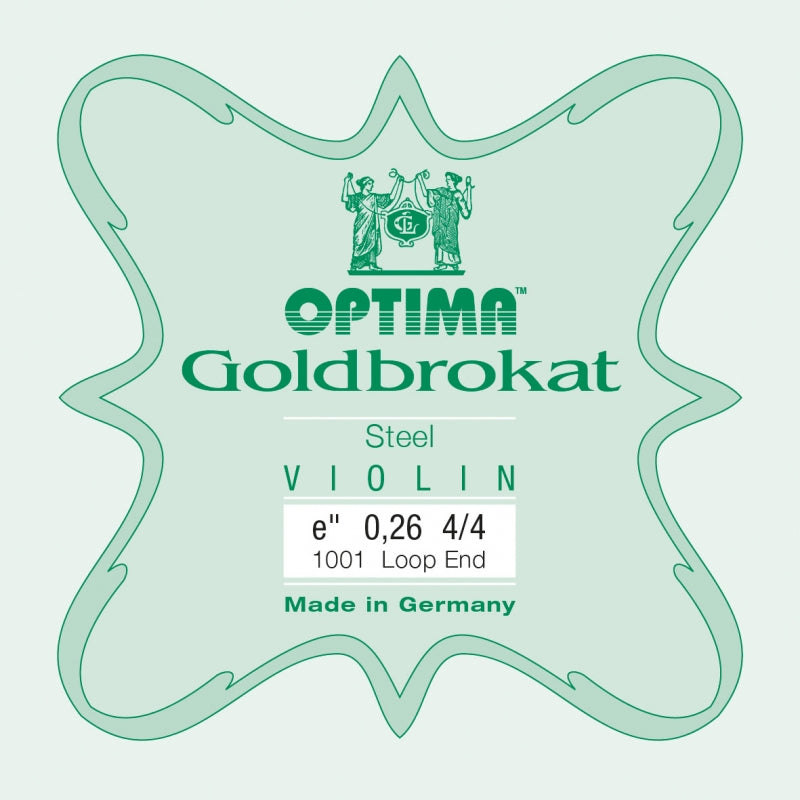 Goldbrokat Violin E String - Medium Gauge (.26) - Loop (Plain Steel)