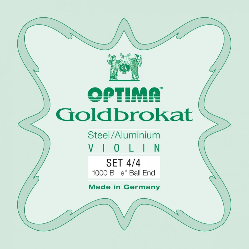 Goldbrokat Violin String Set - Medium Gauge with Ball E