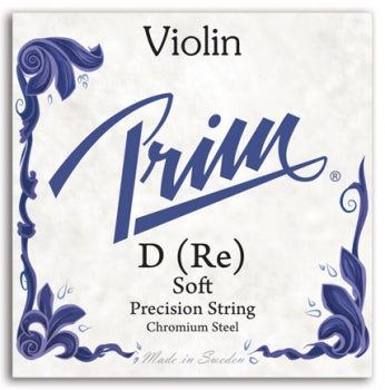 Prim Violin D String - 4/4 - Light Gauge (Chrome-Wound Solid Steel)