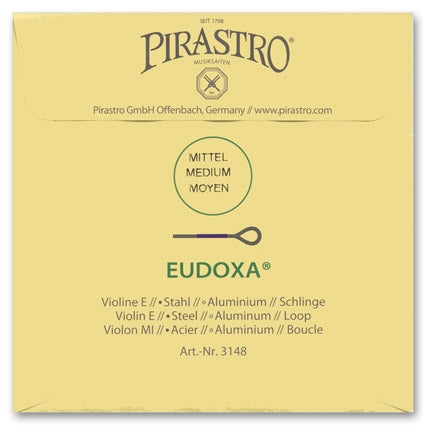 Eudoxa Violin E String - Medium Gauge - Loop (Aluminum-Wound Steel)