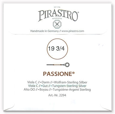 Passione Viola C String - Light Gauge - 19.75PM (Tungsten-Silver-Wound Gut)