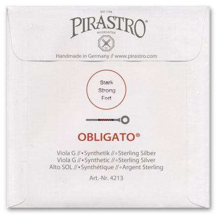 Obligato Viola G String - Heavy Gauge (Synthetic/Silver)