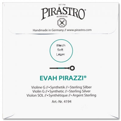 Evah Pirazzi Violin G String - 4/4 - Light Gauge (Synthetic/Silver)