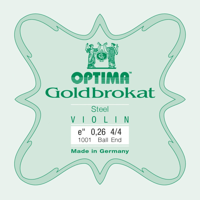 Goldbrokat Violin E String - Medium Gauge (.26) - Ball (Plain Steel)