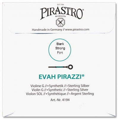 Evah Pirazzi Violin G String - 4/4 - Heavy Gauge (Synthetic/Silver)