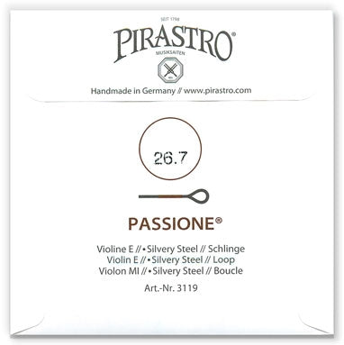 Passione Violin E String - Heavy Gauge - 26.7PM - Loop (Silvery Steel)