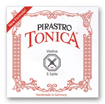 Tonica Violin String Set - 4/4 - Medium Gauge with Silvery Steel Ball E