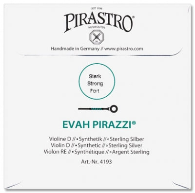 Evah Pirazzi Violin D String - 4/4 - Heavy Gauge (Synthetic/Silver)