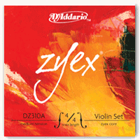 D'Addario Zyex Violin String Set