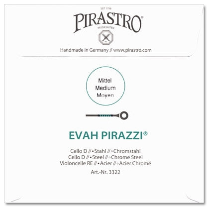 Evah Pirazzi Cello D String - Medium/Mittel Gauge - 4/4