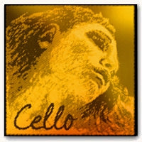 Evah Pirazzi Gold Cello String Set