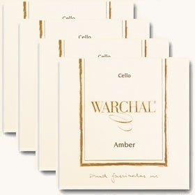 Amber Cello String Set with Synthetic Core A