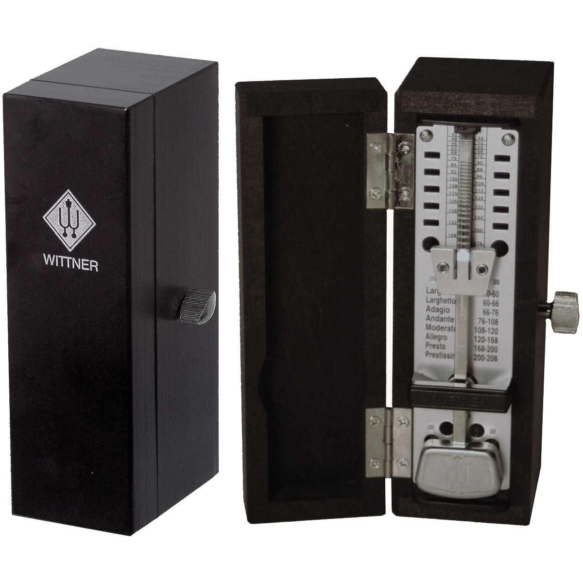 Wittner Taktell Super MIni Solid Wood Metronome - Black