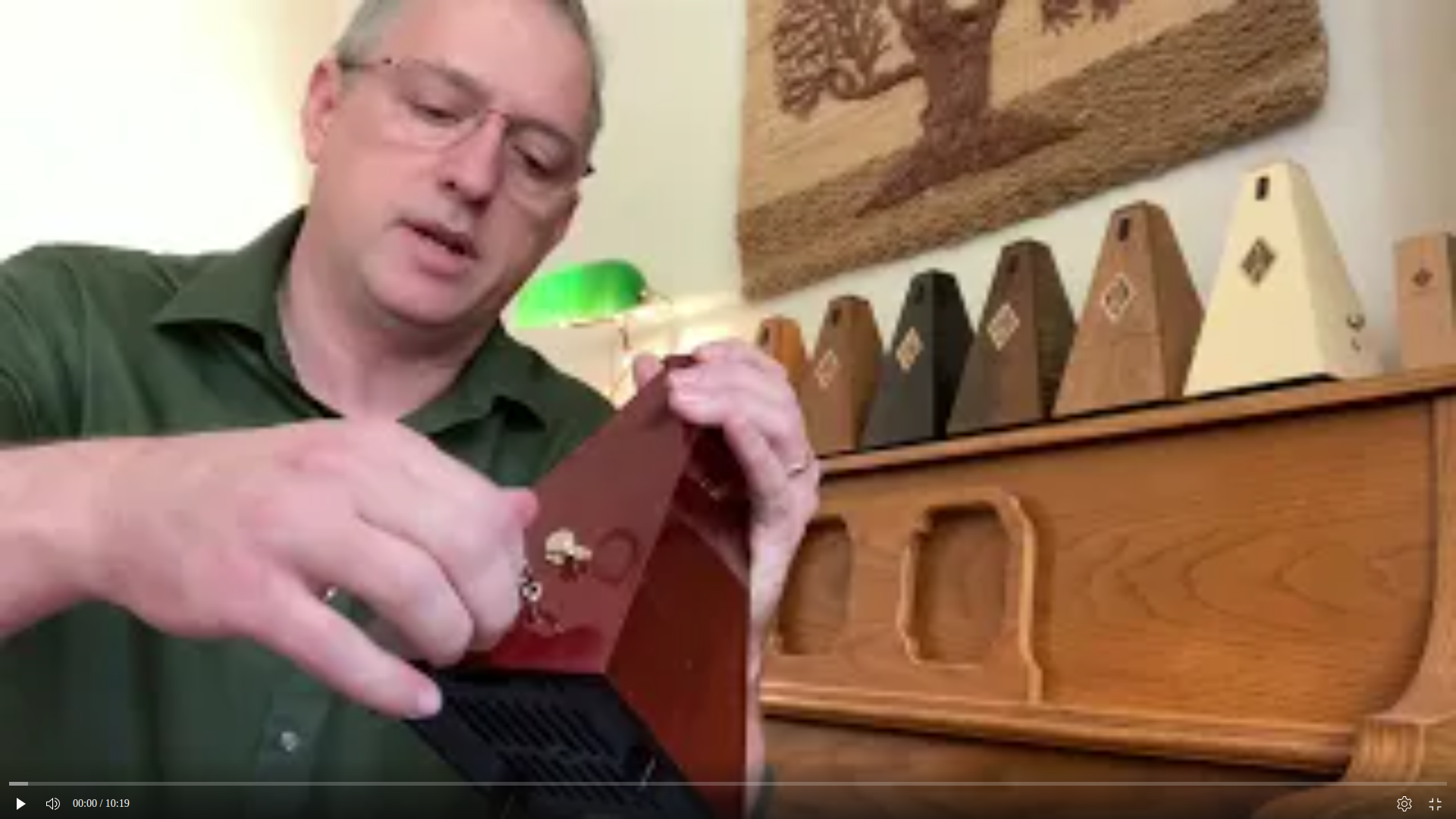 Load video: Review of Maelzel &amp; Taktell Mini Solid Wood Metronomes