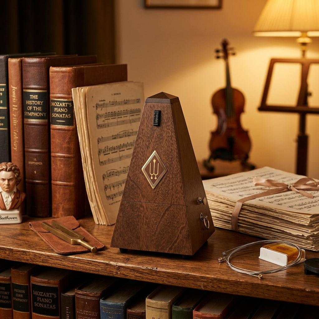 Wittner Maelzel Mechanical Metronome Genuine Walnut