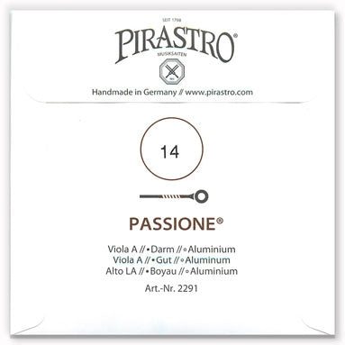 Passione Viola A String - Light Gauge - 14PM - Non-Removable Ball (Aluminum-Wound Gut)