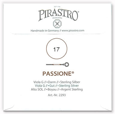 Passione Viola G String - Medium Gauge - 17PM (Silver-Wound Gut)