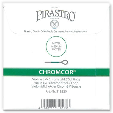 Chromcor Violin E String - 4/4 - Loop (Chrome)