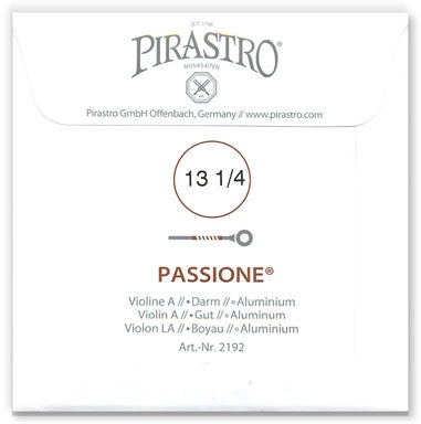 Passione Violin A String - Light Gauge - 13.25PM (Aluminum-Wound Gut)