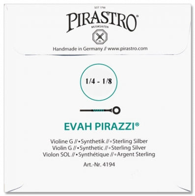 Evah Pirazzi Violin G String - 1/4-1/8 Size (Synthetic/Silver)