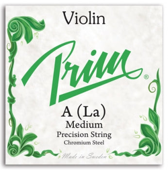 Prim Violin A String - 4/4 - Medium Gauge (Chrome-Wound Solid Steel)