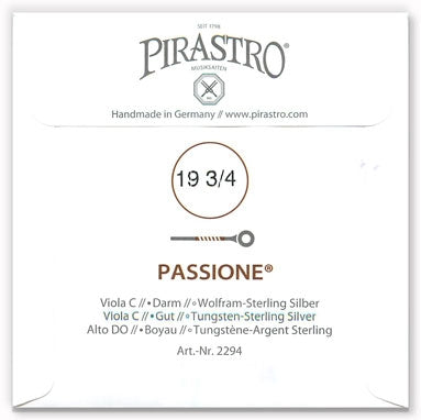 Passione Viola C String - Light Gauge - 19.75PM (Tungsten-Silver-Wound Gut)