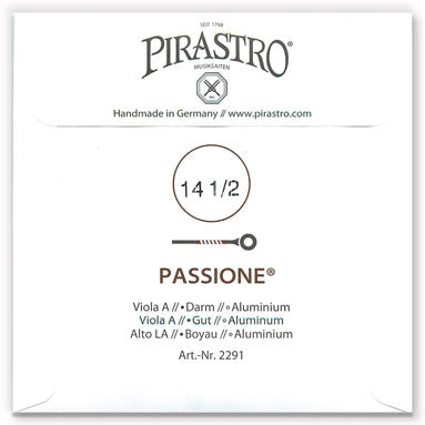 Passione Viola A String - Heavy Gauge - 14.5PM - Non-Removable Ball (Aluminum-Wound Gut)