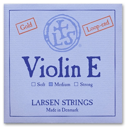 Larsen Violin E String - Medium Gauge - Loop (Gold-Plated Carbon Steel)