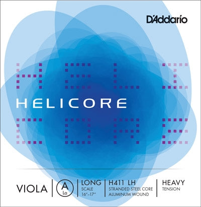 Helicore Viola A String - Long Scale - Heavy Gauge - Ball End (Steel/Aluminum)