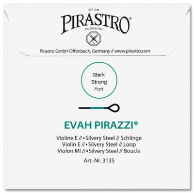 Evah Pirazzi Violin E String - 4/4 - Heavy Gauge - Loop (Silvery Steel)