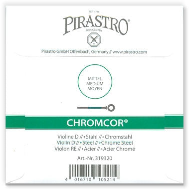 Chromcor Violin D String - 4/4 (Chrome-Wound Steel)