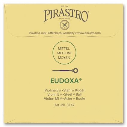 Eudoxa Violin E String - Medium Gauge - Ball (Tin-Plated Steel)