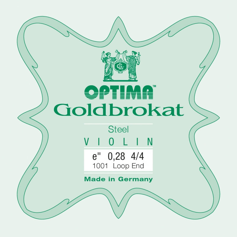 Goldbrokat Violin E String - Extra Heavy Gauge (.28) - Loop (Plain Steel)