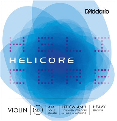 Helicore Violin String Set - Heavy Gauge - Aluminum E