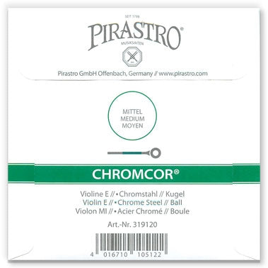 Chromcor Violin E String - 4/4 - Ball (Chrome)