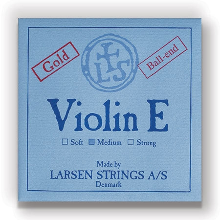 Larsen Violin E String - Medium Gauge - Ball (Gold-Plated Carbon Steel)