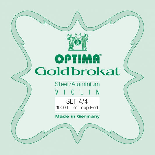 Goldbrokat Violin String Set - Medium Gauge with Loop E