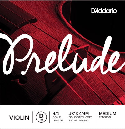 Prelude Violin D String - 4/4 - Medium Gauge (Nickel-Wound Steel)
