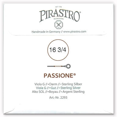 Passione Viola G String - Light Gauge - 16.75PM (Silver-Wound Gut)