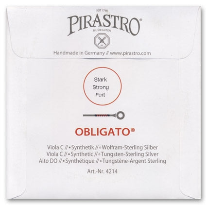 Obligato Viola C String - Heavy Gauge (Synthetic/Tungsten-Silver)