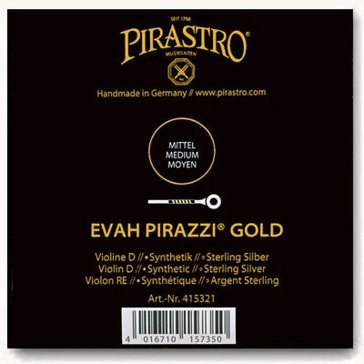 Evah Pirazzi Gold Violin D String (Synthetic/Silver)