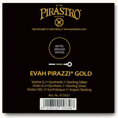 Evah Pirazzi Gold Violin G String (Synthetic/Silver)